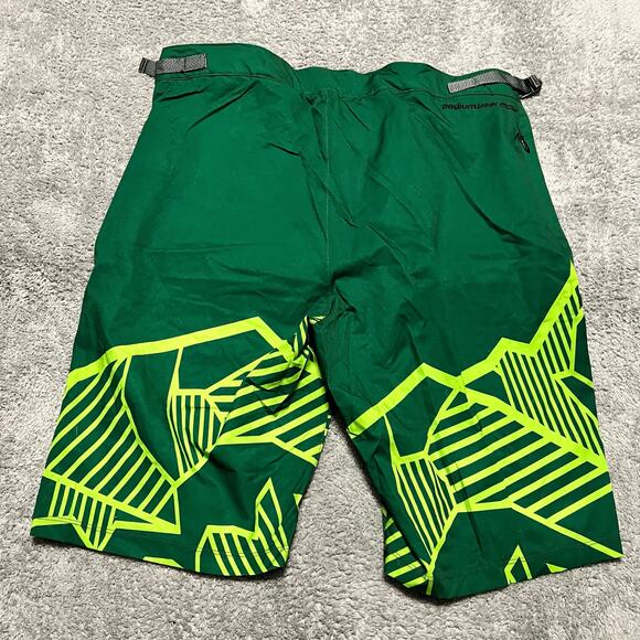 Podiumwear Shorts Adult XXL Tri Cycle Long Bermuda Cycling Mens Green - Picture 1 of 8